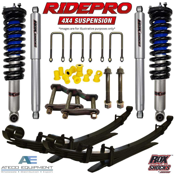 RidePro Suspension Complete Lift Kit | MAZDA BT-50 2020 On (45mm Front/50mm Rear) RidePro Suspension Complete Lift Kit | MAZDA BT-50 2020 On (45mm Front/50mm Rear)