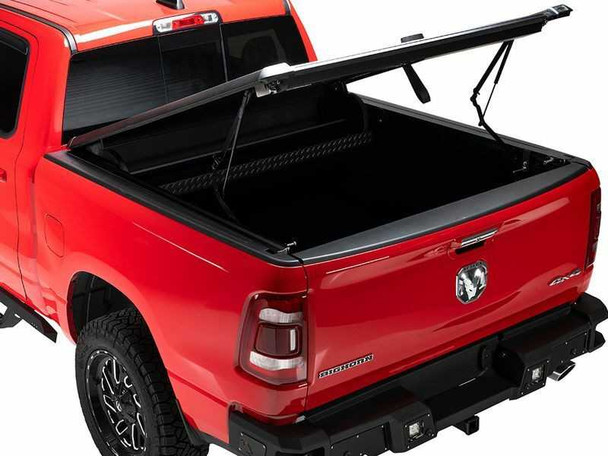 A.R.E. Double Cover Retractable Truck Bed Tonneau Cover | Fits RAM 1500 DS Crew Cab 5'7 Bed w/out RAMBOX