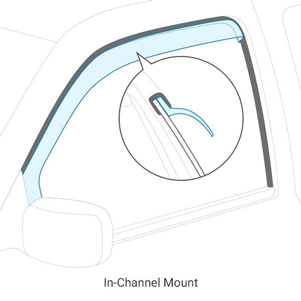 WeatherTech Side Window Deflector Kit | In-Channel Guards