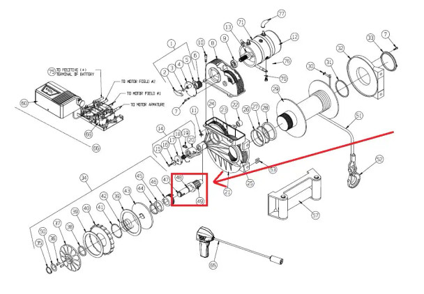 WARN Pinion And Cam For M8274 Winch | 7732