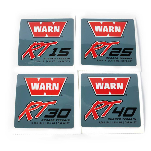 WARN Winch Motor Badge Label Kit For RT Model | 77838