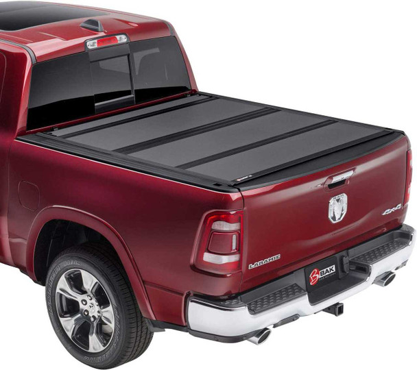 BAK BAKFlip MX4 Hard Folding Tonneau Cover | Fits RAM 1500 DS/2500/3500HD (6'4) - with RAMBOX