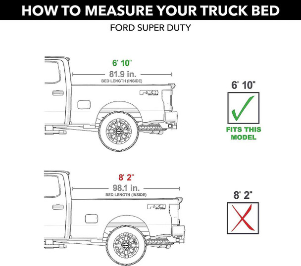 BAK BAKFlip MX4 Hard Folding Tonneau Cover | Fits Ford F-250 Super Duty