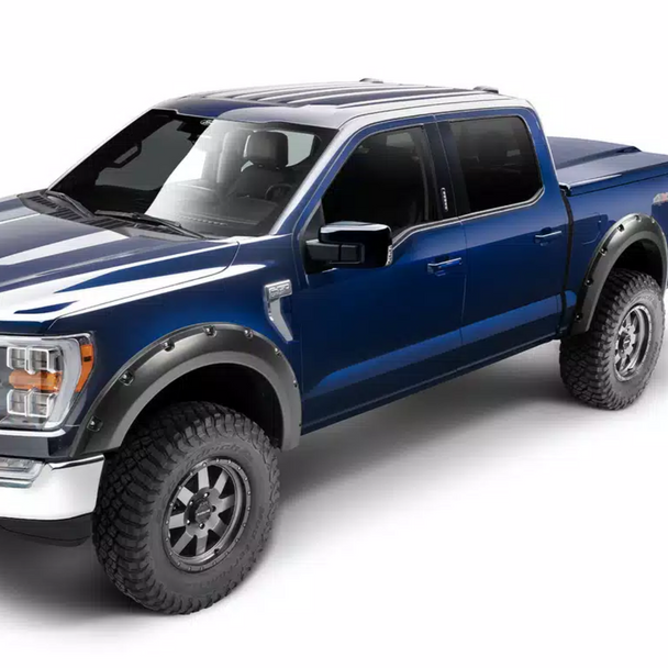 Bushwacker Pocket Style Fender Flares | Ford F-150 SuperCrew (2021+) | Front & Rear (4pc)