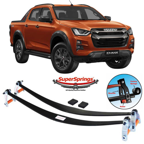 SuperSprings Self-levelling Suspension Stabiliser | Fits Isuzu D-MAX 2021 on (4x2 & 4x4)