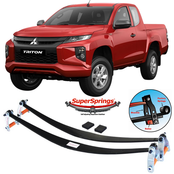 SuperSprings Self-levelling Suspension Stabiliser | Fits Mitsubishi Triton 2015 on (4x4) MQ/MR