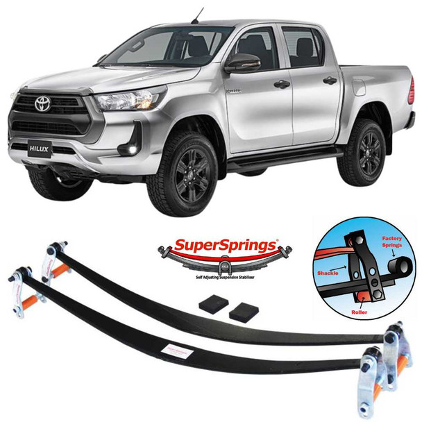 SuperSprings Self-levelling Suspension Stabiliser | Fits Toyota HiLux (4x2 & 4x4)