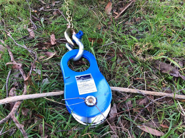 VRS 8000kg Snatch Block | Winch Recovery Rope Pulley Hoist 4WD Off Road Recover