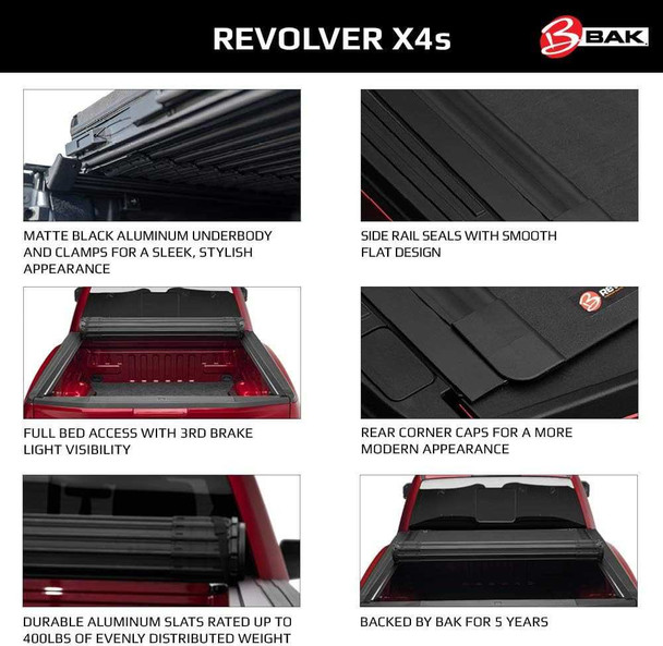 BAK Revolver X4s Hard Rolling Tonneau Cover | Fits Ford Ranger (Next Gen) 2023 + BAK Revolver X4s Hard Rolling Tonneau Cover | Fits Ford Ranger (Next Gen) 2023 +