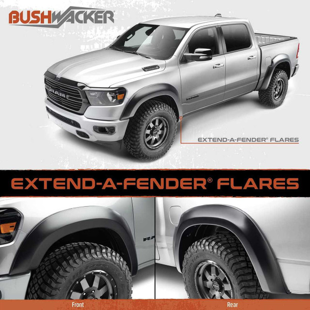 Bushwacker Extend A Fender Flares | Chevrolet Silverado 2500HD (2021+) | Front Only (2pc)