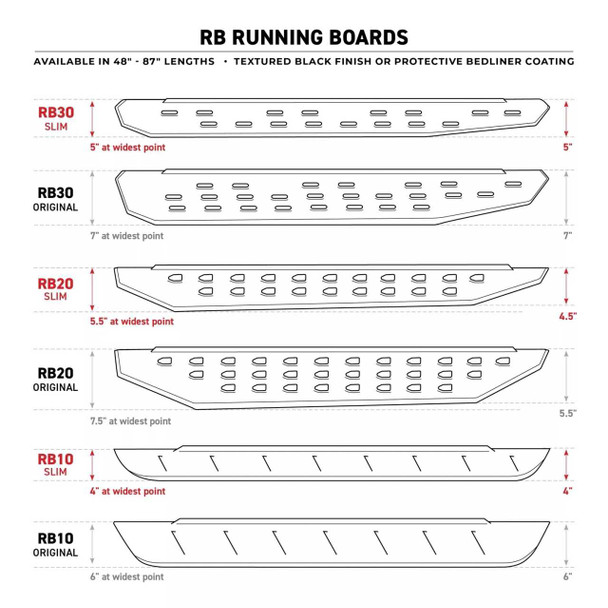 Go Rhino RB20 Running Boards Side Steps | Protective Bedliner Coat | LDV T-60/MAX (2022+)