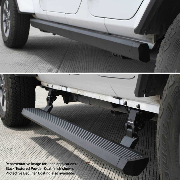 Go Rhino E1 Electric Running Board, Side Steps | Jeep Gladiator (2020+) | Protective Bedliner Coating