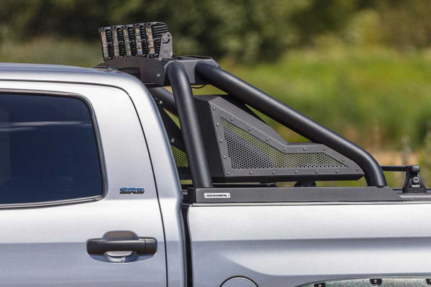 Go Rhino Sport Bar 2.0 with Power Actuated Retractable Light Mount | RAM 1500 & Silverado 2500 | Textured Black Go Rhino Sport Bar 2.0 with Power Actuated Retractable Light Mount | RAM 1500 & Silverado 2500 | Textured Black