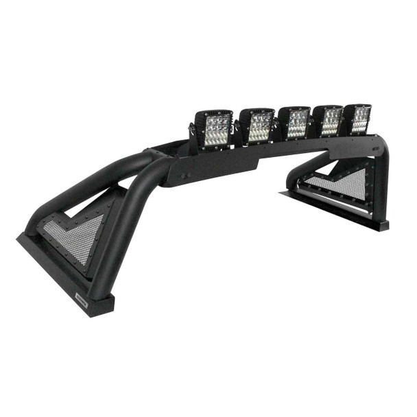 Go Rhino Sport Bar 2.0 with Power Actuated Retractable Light Mount | Ram 2500 (Current) and Ford F-150 (2023+) | Textured Black