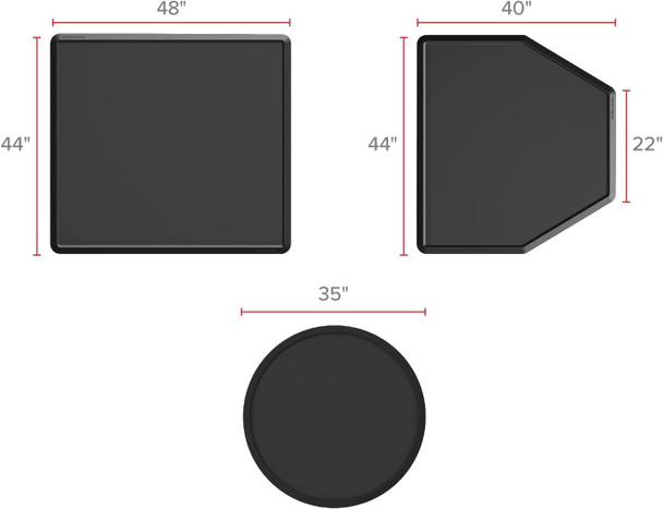 WeatherTech All-Purpose Mat - Multi-Use Mat for Everyday Living 40" x 44" Angled
