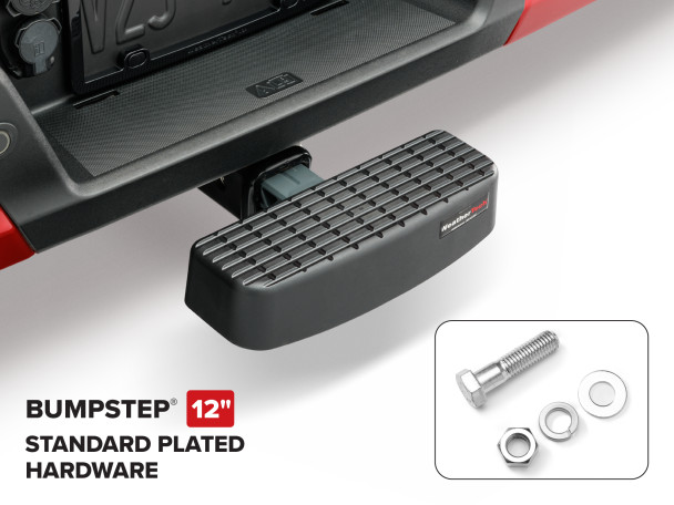 WeatherTech BumpStep 12" - Hitch Mounted Step and Bumper Protection | 2" Receiver with Standard Hardware