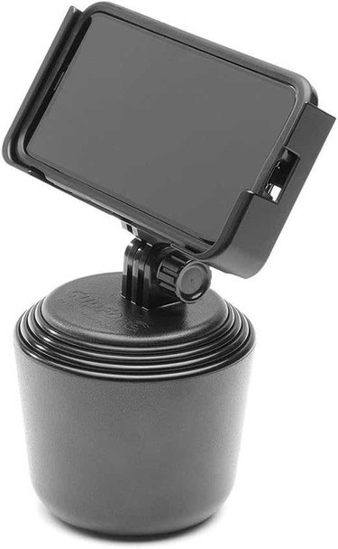 WeatherTech CupFone Two View Universal Cup Phone Holder Cradle Mount - Black Plastic Knobs