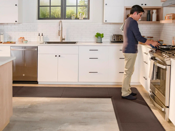 WeatherTech ComfortMat Connect - End Mats 24"x36" (2 Pack) | Black, Stone Finish