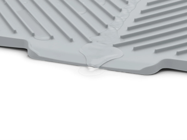 WeatherTech Dish Mat Drain | Drip Dry Dish Drying Mats - Slate