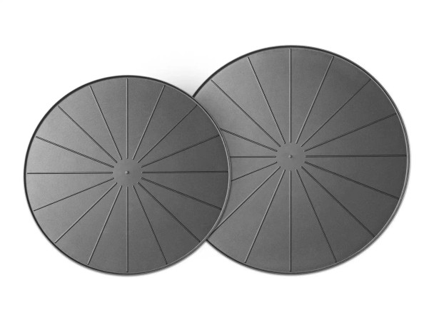 WeatherTech 24" Project Mats / Round Coasters - Black (2-Pack)