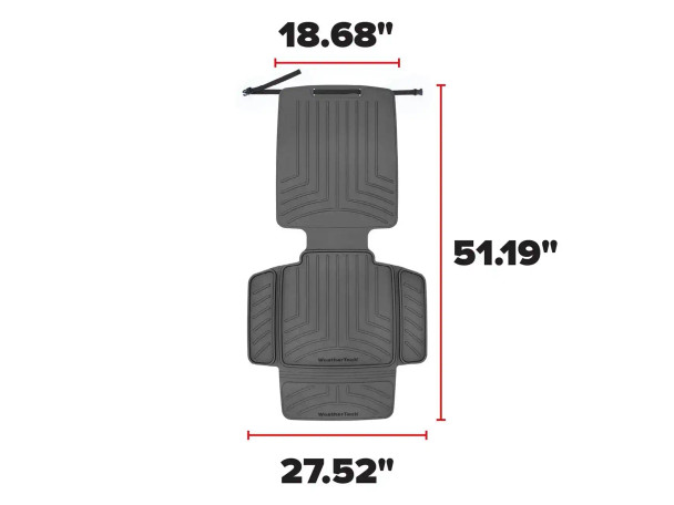 Weathertech Child Car Seat Protector with Seat Back - Black Weathertech Child Car Seat Protector with Seat Back - Black