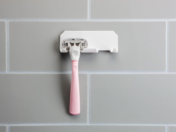 WeatherTech RazorHolder - Wall Mounted Dual Razor Holder - White