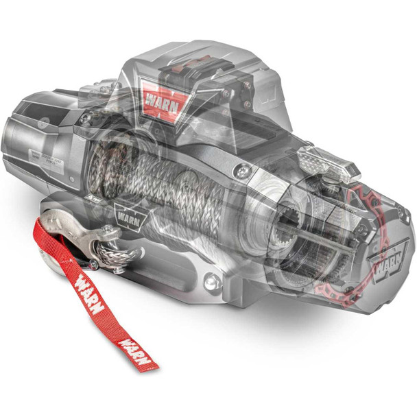 WARN ZEON XD 14-S 14,000lbs 12V Electric Winch | 80’ of 3/8” Spydura Synthetic Rope | 110014