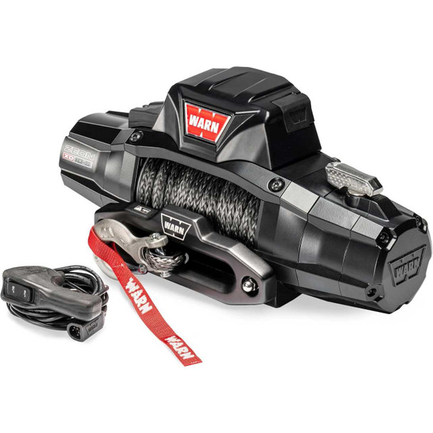 WARN ZEON XP 12-S 12,000lbs 12V Electric Winch | 80’ of 3/8” Spydura Synthetic Rope | 110120