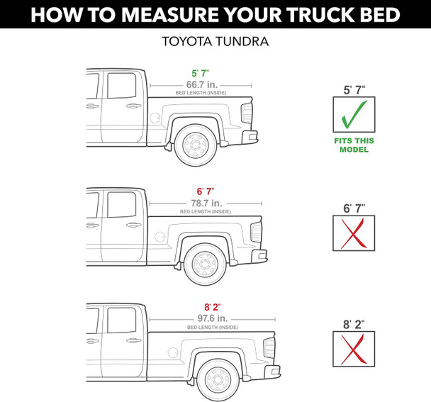 BAK BAKFlip MX4 Hard Folding Truck Bed Tonneau Cover | Fits Toyota Tundra 5' 7" Bed