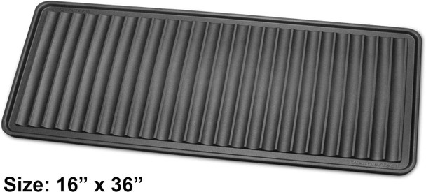 WeatherTech BootTray for Entryway - Durable Mat for Boots, Shoes, Traps Water and Dirt (16"x36") - Black