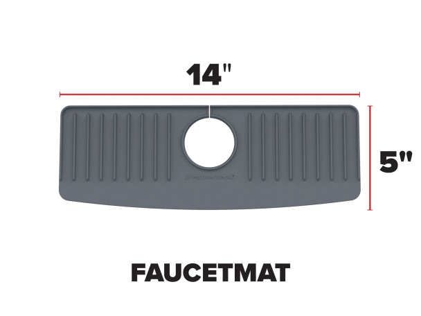 WeatherTech Faucet Mat - Protect Your Kitchen & Bathroom Countertops - Tan/Sand
