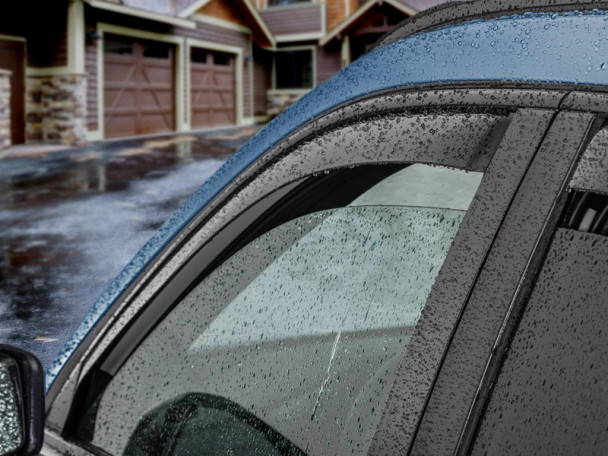 WeatherTech Side Window Deflectors - Front & Rear Set | Chevrolet Silverado 1500 & ZR2
