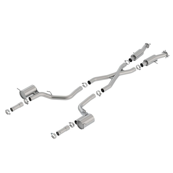 Borla Cat-Back Exhaust System S-Type | Jeep Grand Cherokee Trackhawk (2018-2021)