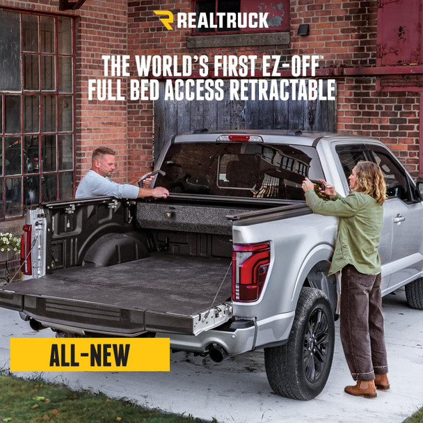RetraxPRO EZ-OFF FRC-4000 Retractable Manual Tonneau Cover w/T-Slot Rails | Ford F-250 6'9" Bed (2017+)