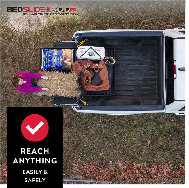 Bedslide 500Go Cargo Tray | Fits 62" - 74" Full Size Truck Beds
