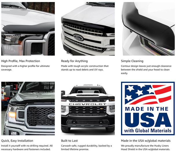 Husky Liners Hood Shield | Toyota Tundra (2022+) - Smoke