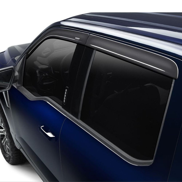 Husky Liners Low Profile Ventvisor, Rain Guards | Toyota Tundra (2022+) - 4PC Smoke