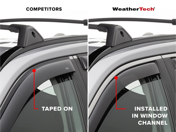WeatherTech Side Window Deflectors Front & Rear Set | BMW X5 2019+