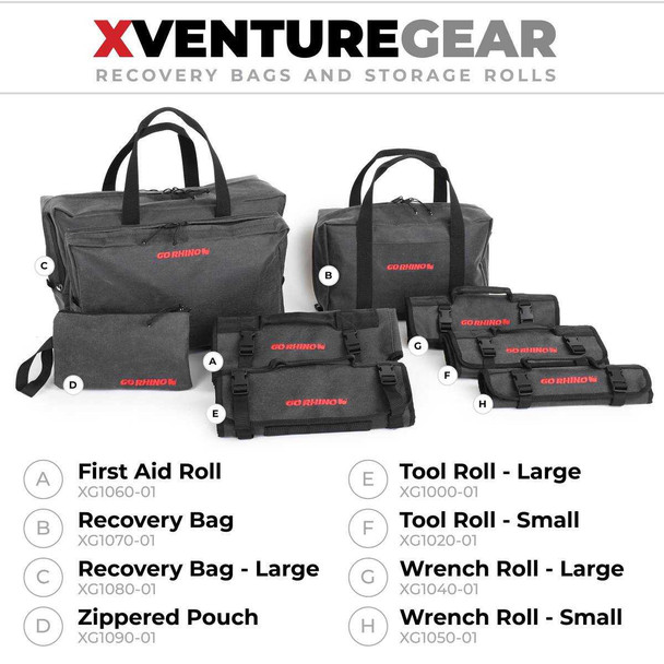 Go Rhino Xventure Recovery Gear Zipped Pouch 7" x 11.5" | Tools Storage Bag Go Rhino Xventure Recovery Gear Zipped Pouch 7" x 11.5" | Tools Storage Bag