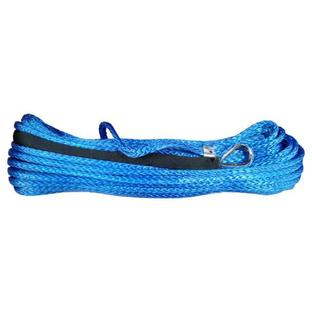 VRS Blue Synthetic Winch Rope 11mm x 24M (12,000lbs) | Tow Recovery Cable 4WD Car Truck Offroad