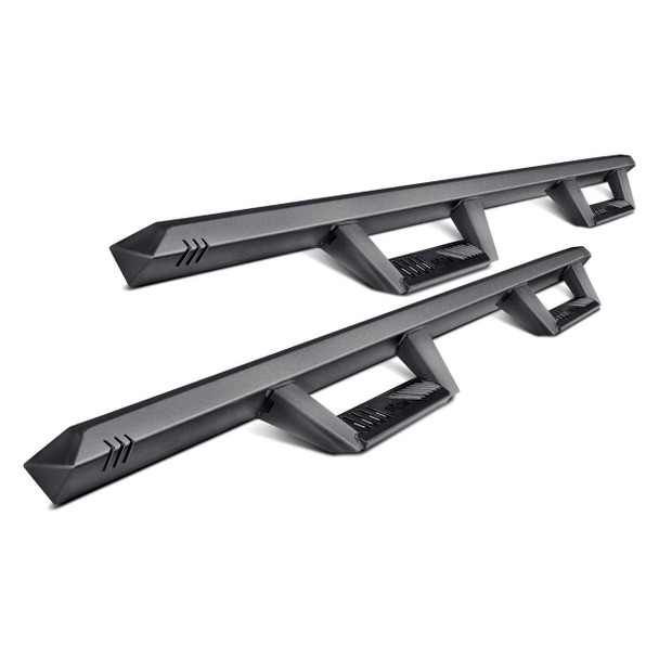 N-Fab EPYX Cab Length Side Steps Black Nerf Steps | Fits Ford F-150 / Lightning SuperCrew Cab Pickup