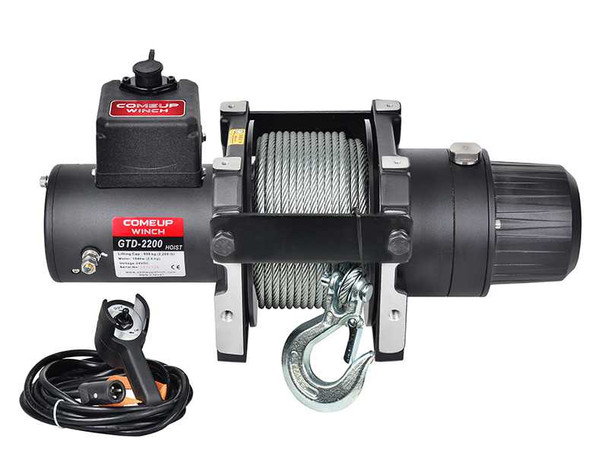 COMEUP GTD-2200 | 2,200 lb Heavy Duty Electric Hoist - PN 752103 (12V)
