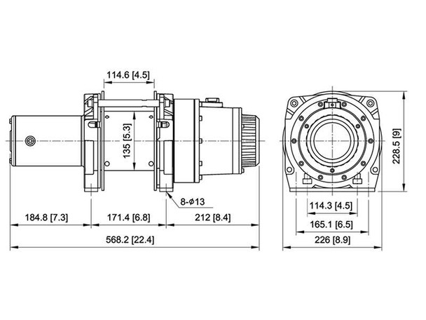 COMEUP GTD-2800 | 1,270 kg / 2,800 lb Heavy Duty Hoist - PN 753033 (24V)