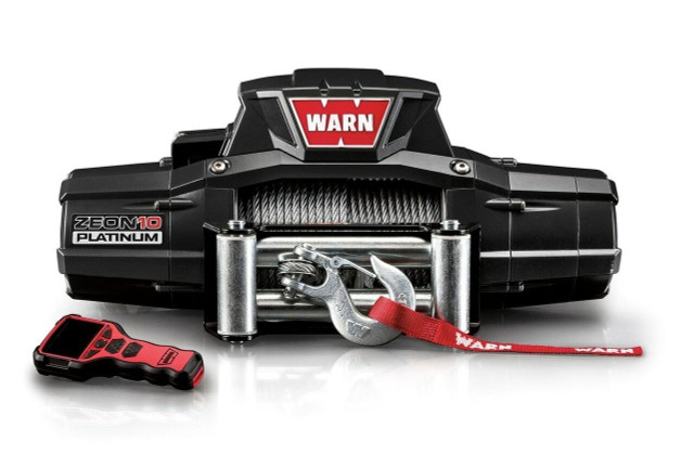 WARN ZEON Platinum 10 Electric Winch | 92810 | 10000 lbs 12V DC Wire Rope Wireless Remote
