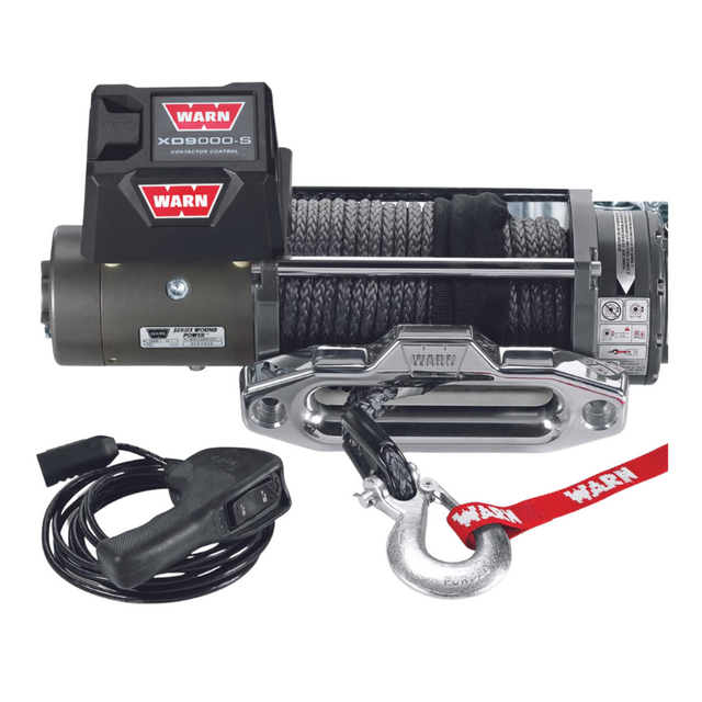 WARN XD9000-S 12V Electric Winch Synthetic Rope - 88550