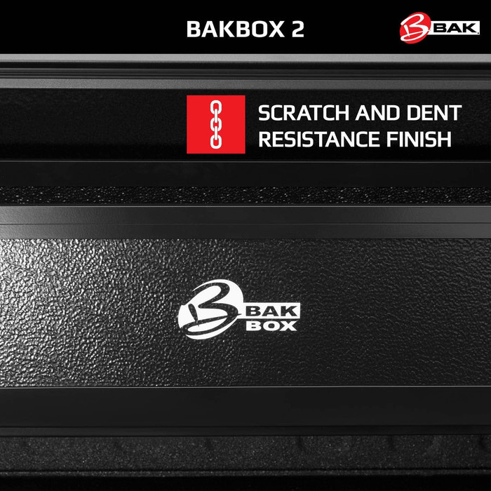 BAK BAKBox 2 Toolbox | Tonneau Tool Pickup Truck Box | Cargo Carrier Organizer Storage