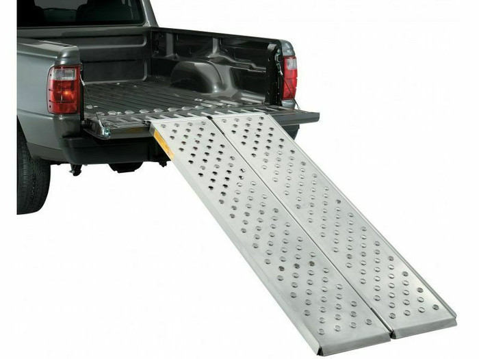 Lund Extra Long Straight Bi-Folding Loading Ramp | 1,500lb Capacity