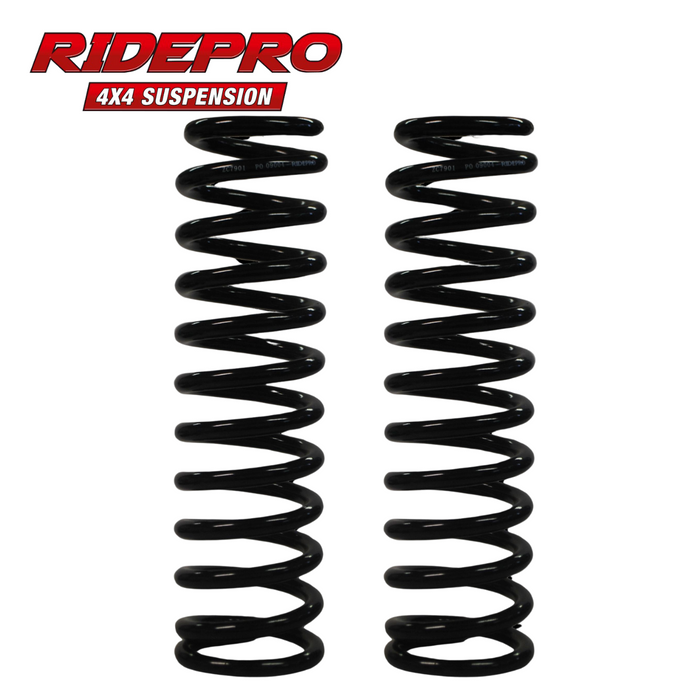 RidePro ZC7901 Front Suspension Coil Springs 50mm Lift | Fits Toyota Landcruiser 71/74/76, 76, 78, 79 Series