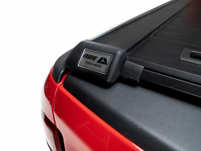 A.R.E. Double Cover Retractable Truck Bed Tonneau Cover | Fits RAM 1500 DS Crew Cab w/out RAMBOX