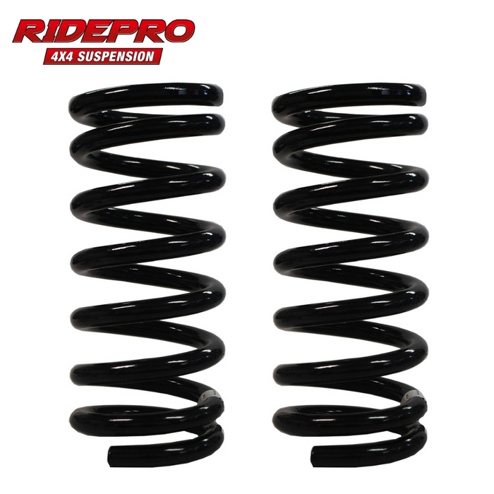 RidePro ZC7134 Front Suspension Coil Springs 20-50mm Lift | Fits Foton / GWM / Holden / Isuzu / Mazda / Toyota